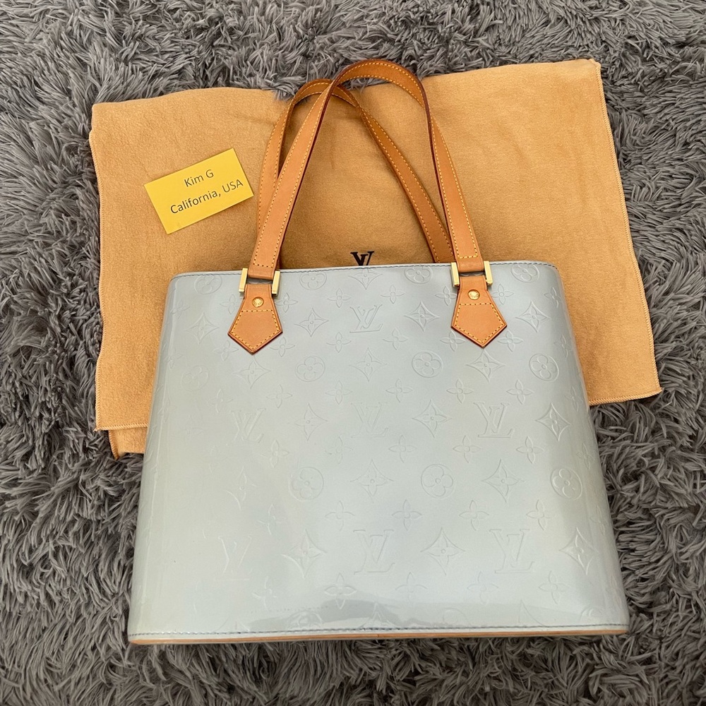 Louis Vuitton Vernis Houston Tote Bag - (light blue)